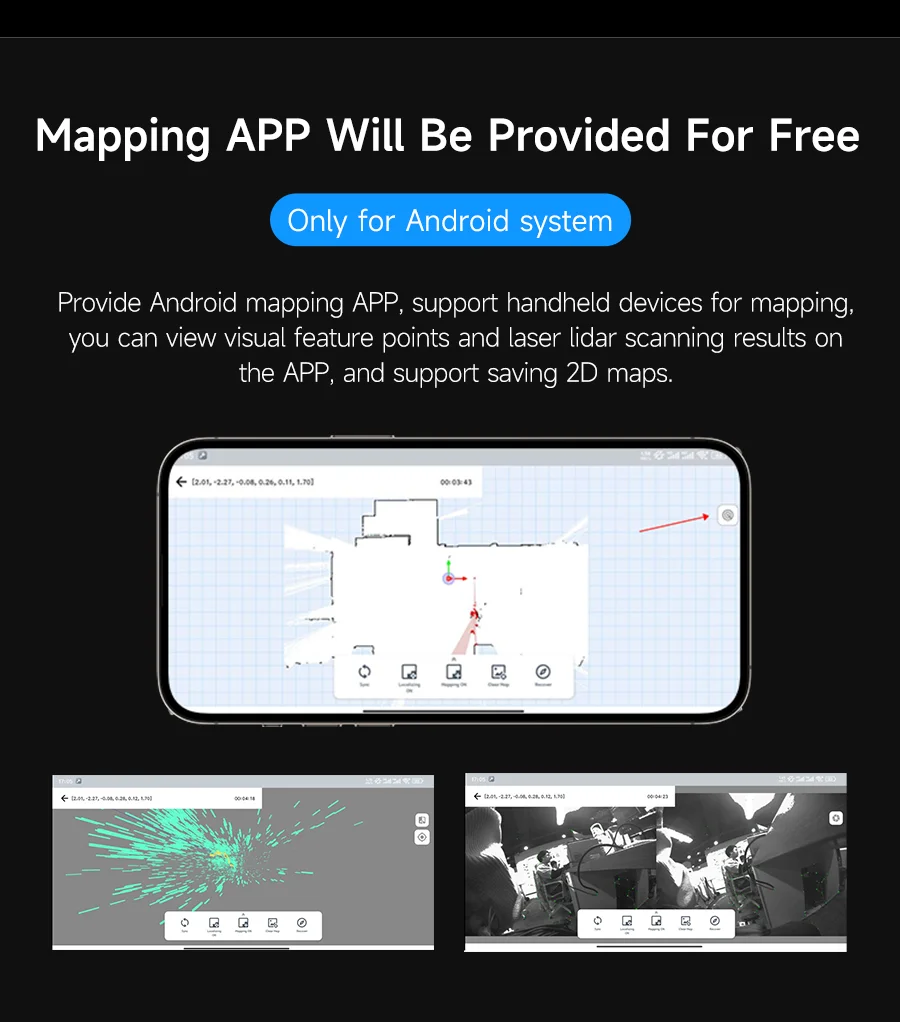 Slamtec Aurora Lidar Kit Binocular Vision Camera 40 Mscanning Distance 3D All-round Positioning Mapping Sensor AI Deep Learning