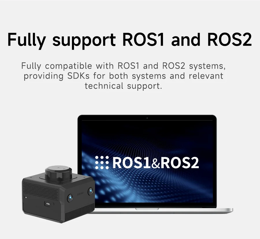 Slamtec Aurora Lidar Kit Binocular Vision Camera 40 Mscanning Distance 3D All-round Positioning Mapping Sensor AI Deep Learning