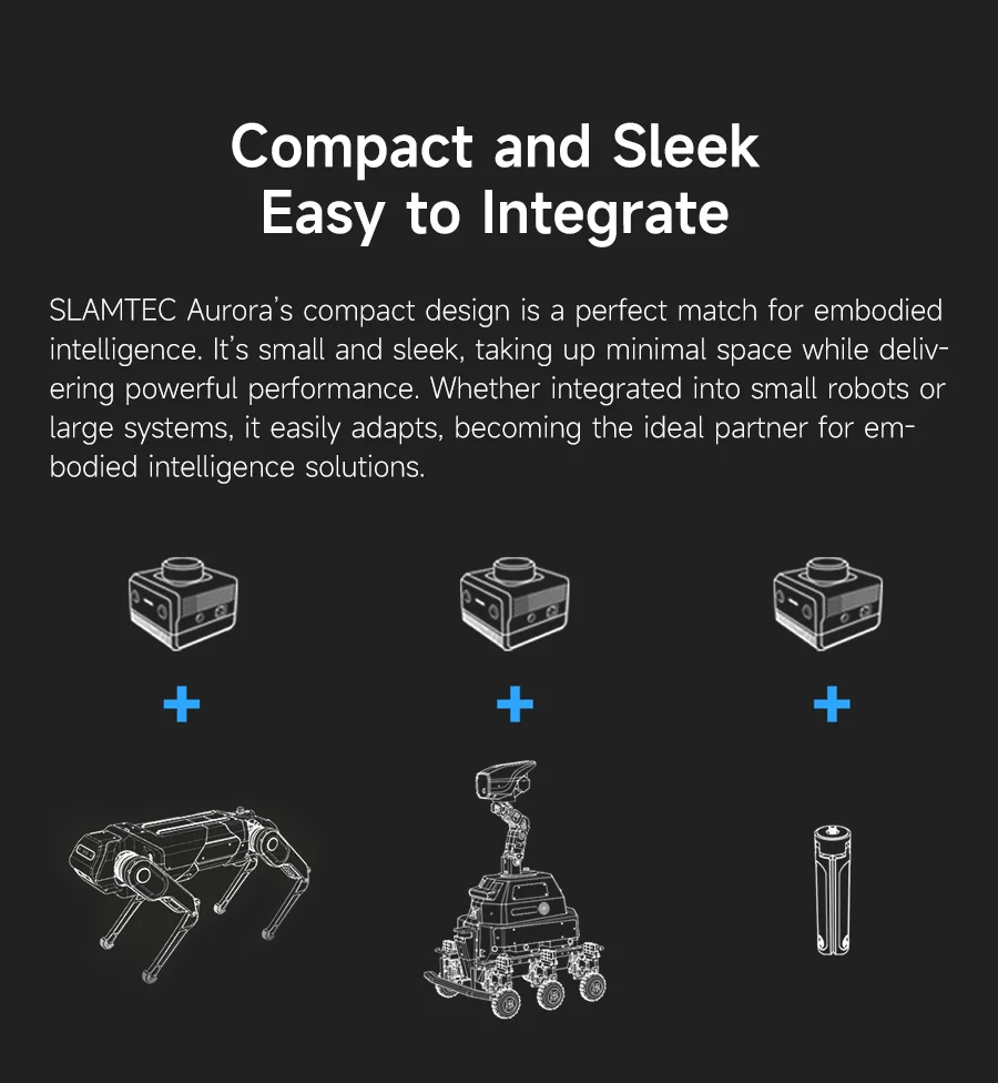 Slamtec Aurora Lidar Kit Binocular Vision Camera 40 Mscanning Distance 3D All-round Positioning Mapping Sensor AI Deep Learning