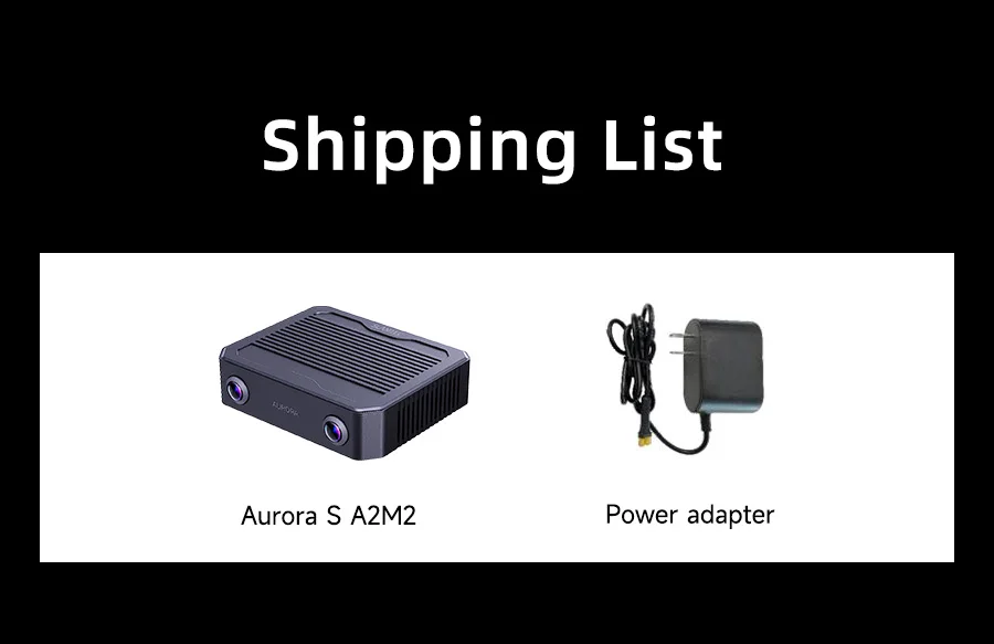 Aurora S Fully Integrated AI Spatial Perception System Self-developed AI-VSLAM Engine 120&deg;Binocular Depth Vision for ROS/ROS2