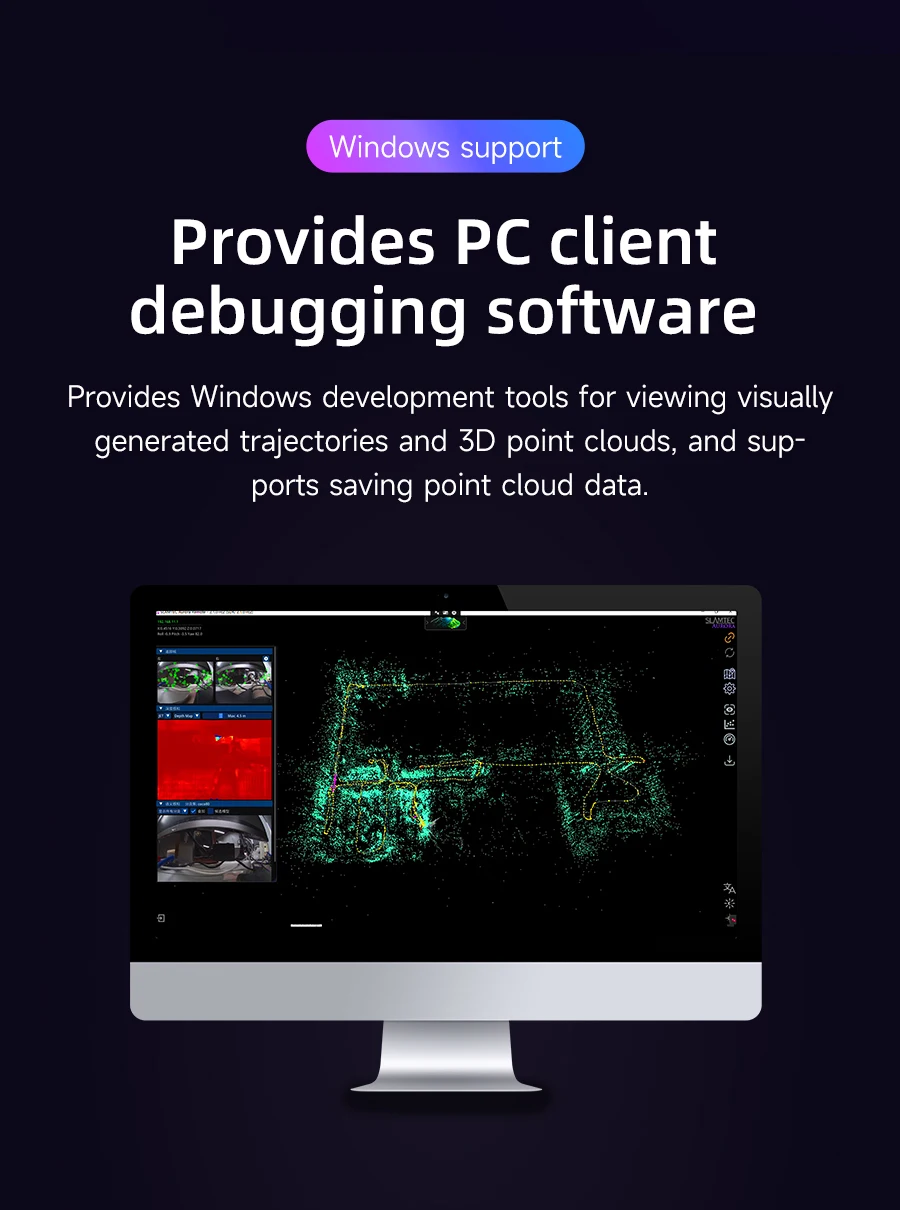 Aurora S Fully Integrated AI Spatial Perception System Self-developed AI-VSLAM Engine 120&deg;Binocular Depth Vision for ROS/ROS2