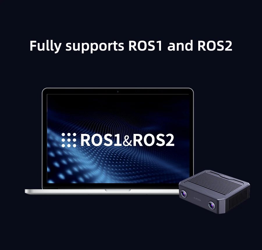 Aurora S Fully Integrated AI Spatial Perception System Self-developed AI-VSLAM Engine 120&deg;Binocular Depth Vision for ROS/ROS2