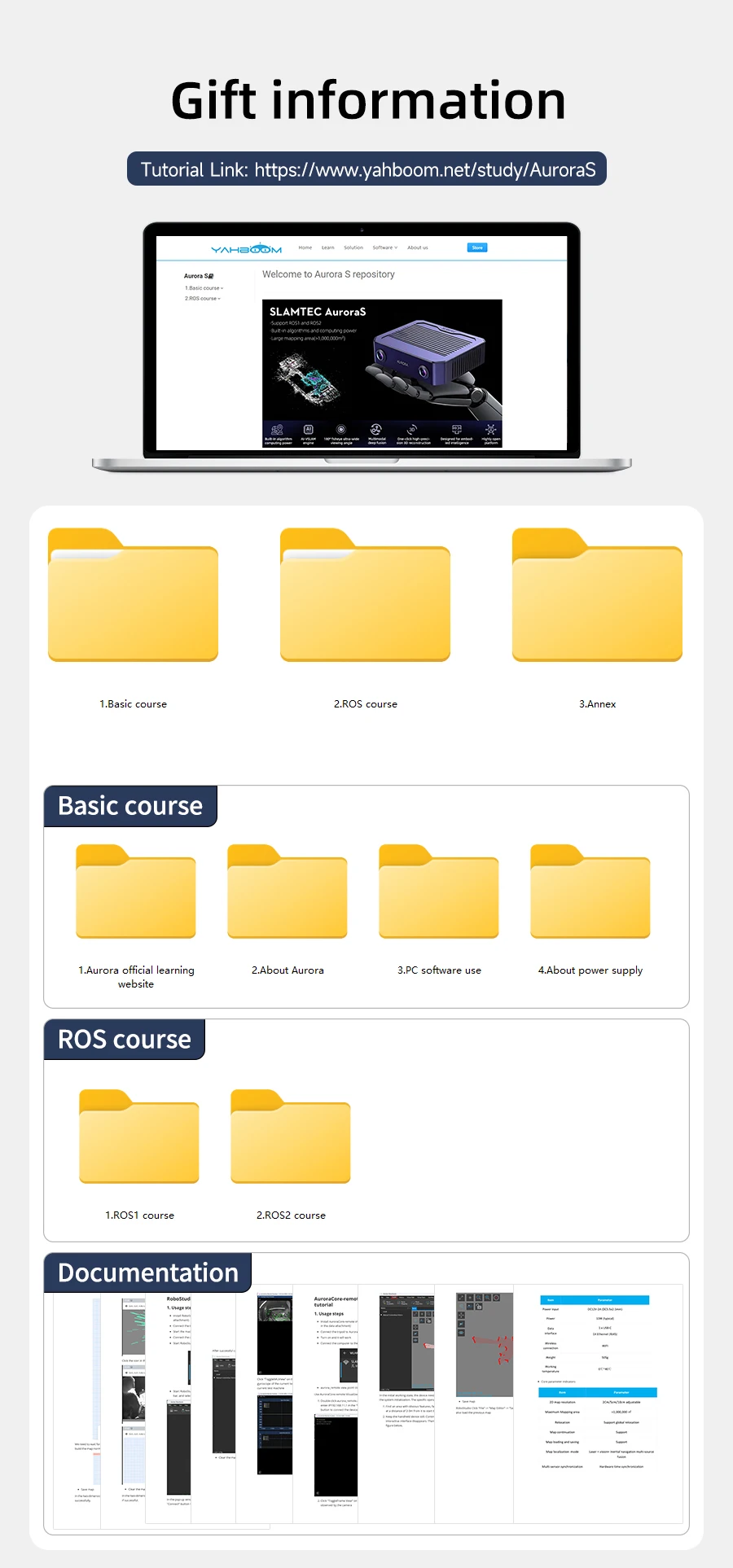 Aurora S Fully Integrated AI Spatial Perception System Self-developed AI-VSLAM Engine 120&deg;Binocular Depth Vision for ROS/ROS2