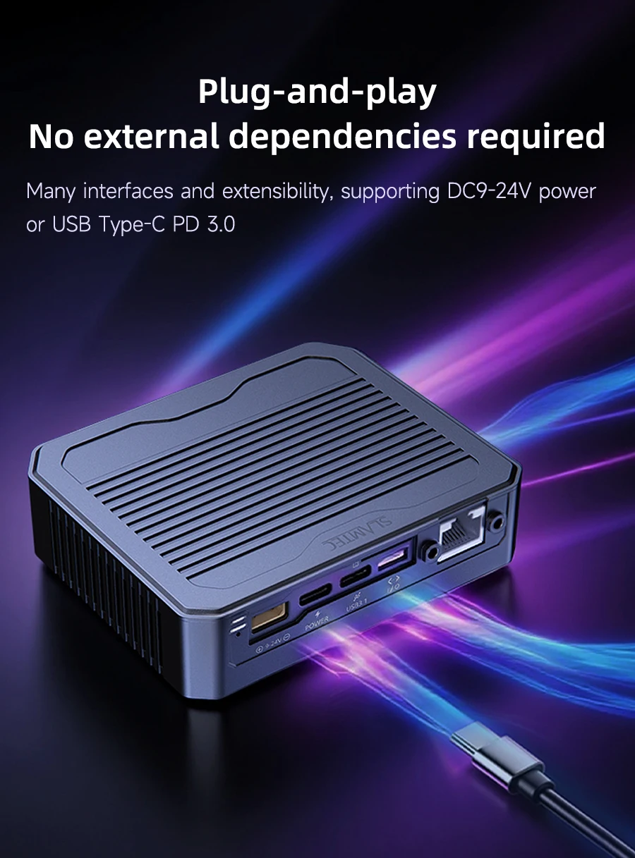 Aurora S Fully Integrated AI Spatial Perception System Self-developed AI-VSLAM Engine 120&deg;Binocular Depth Vision for ROS/ROS2