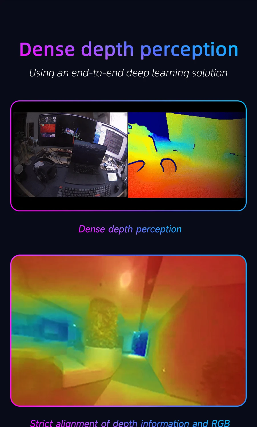 Aurora S Fully Integrated AI Spatial Perception System Self-developed AI-VSLAM Engine 120&deg;Binocular Depth Vision for ROS/ROS2