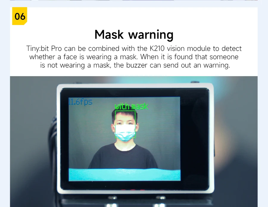 Yahboom Microbit Smart Robot Car AI Visual Recognition Line Tracking Ultrasonic Sensor IR Remote Control Kit