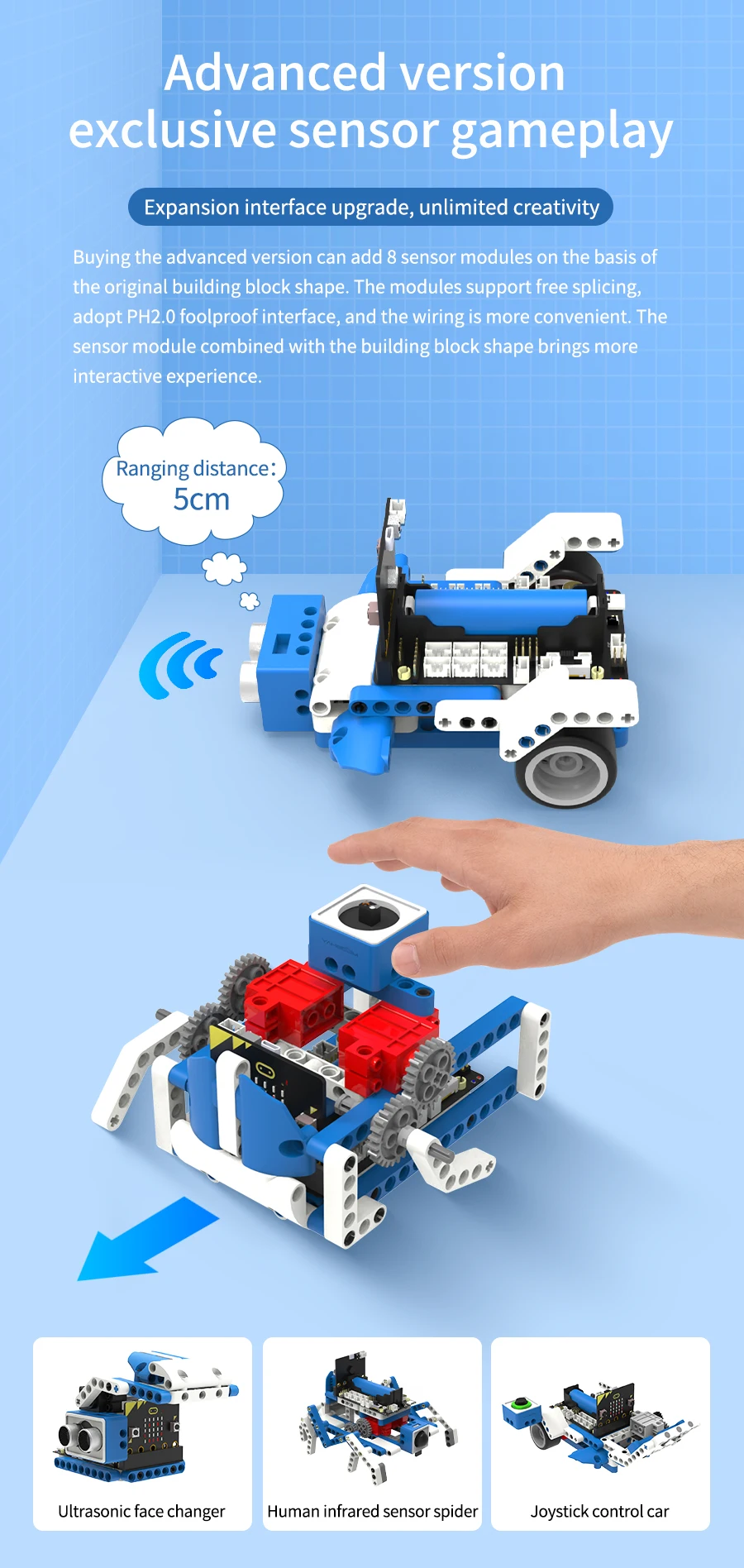 BBC Microbit V2 Robot Kit 16 in 1 STEM Projects with Sensor Module DIY Programmable Electronic Science Maker Educational Kits