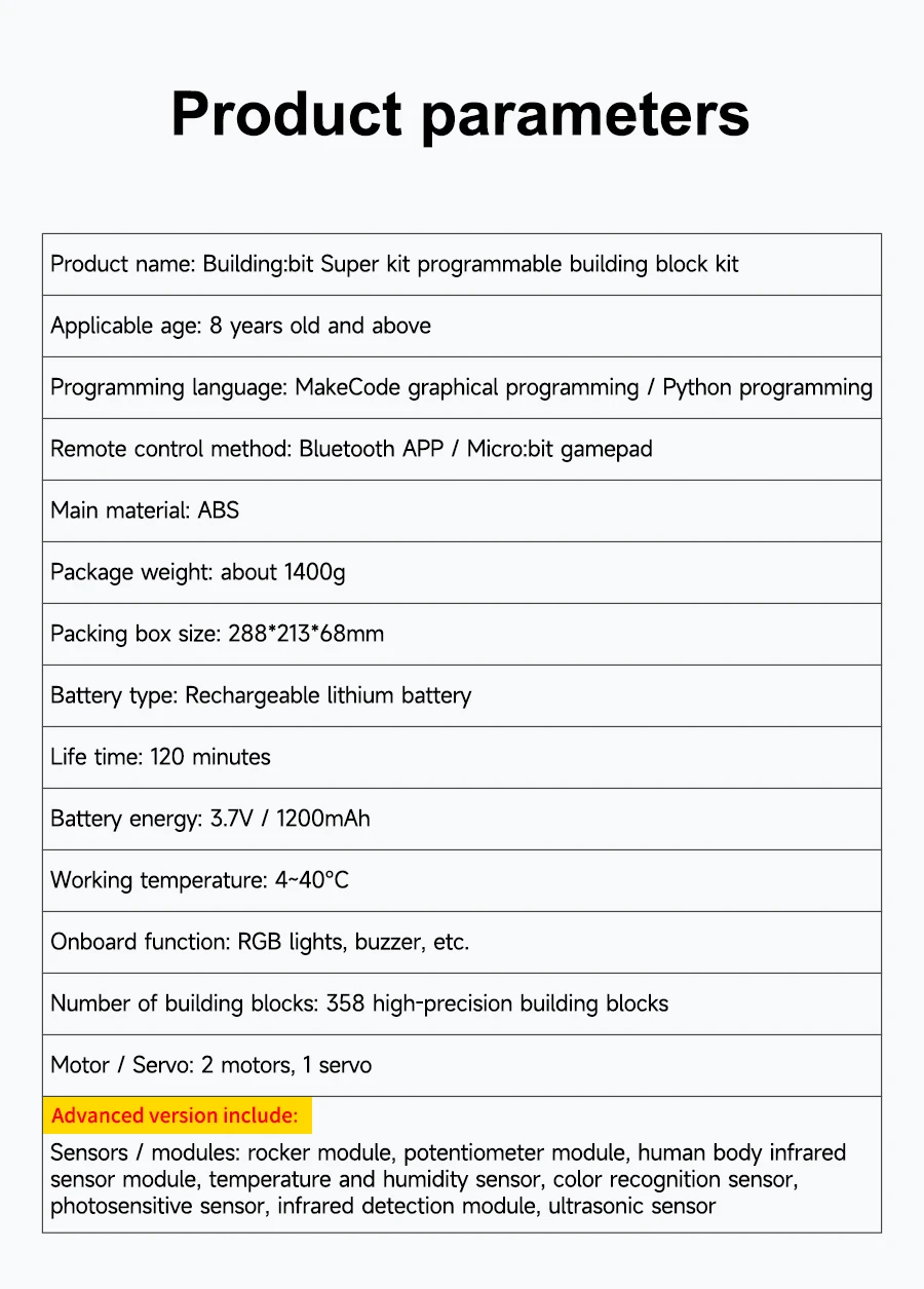 BBC Microbit V2 Robot Kit 16 in 1 STEM Projects with Sensor Module DIY Programmable Electronic Science Maker Educational Kits