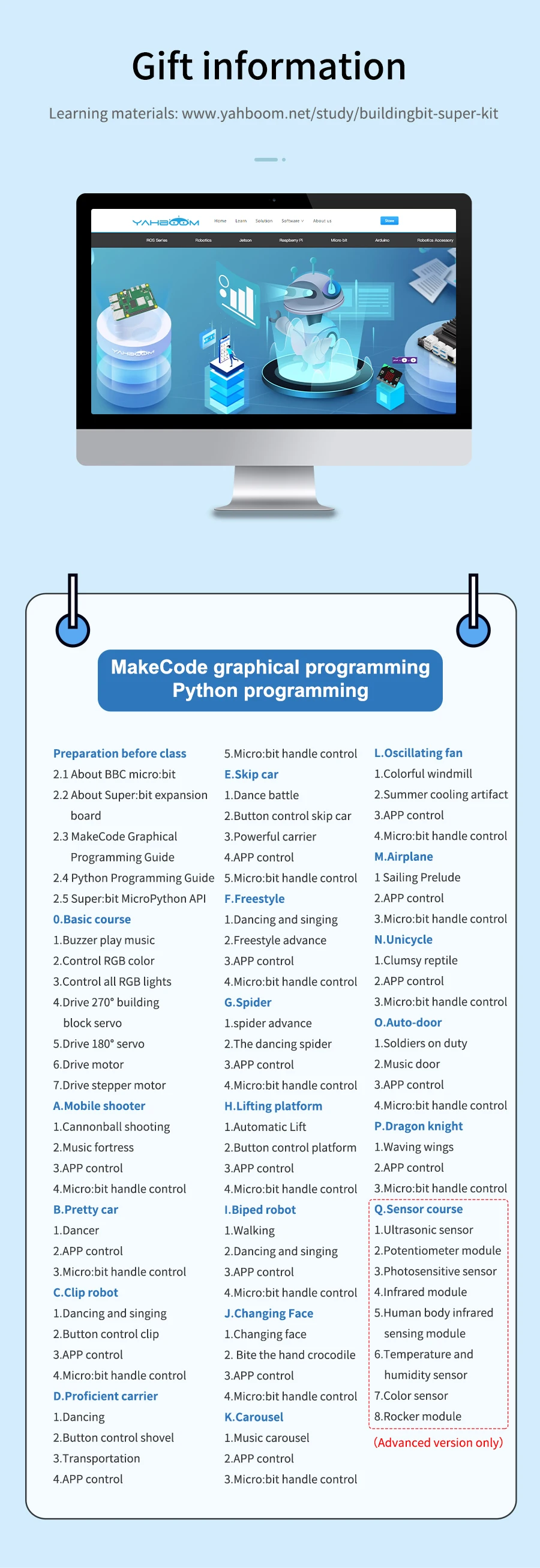 BBC Microbit V2 Robot Kit 16 in 1 STEM Projects with Sensor Module DIY Programmable Electronic Science Maker Educational Kits
