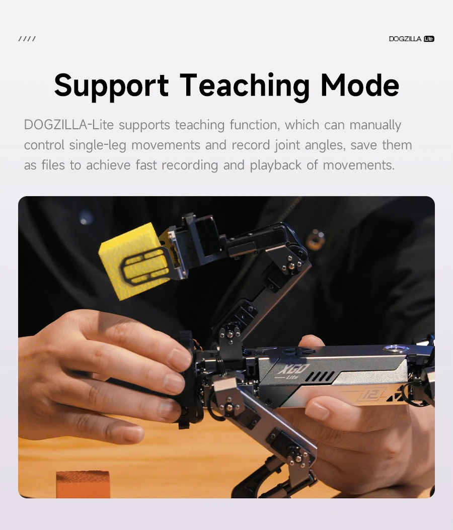 Yahboom DOGZILLA-Lite Quadruped Bionic Robot Dog AI Vision Large Model Intelligent Programming Electronic Kit for Raspberry Pi