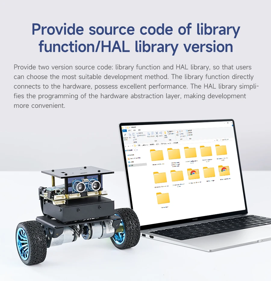 Yahboom 2WD High Configuration STM32 Self-Balance Car Educational Smart Robot Kit With DC Motor Support PID Adjustment 4KG Load