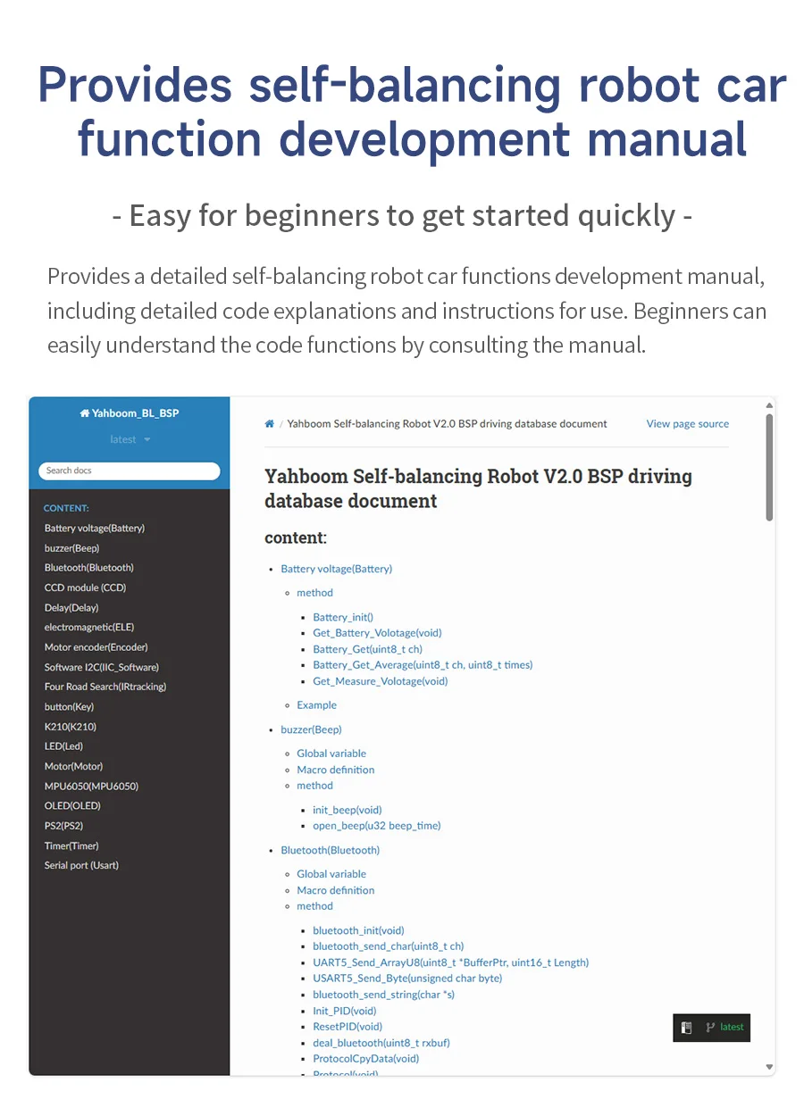 Yahboom 2WD High Configuration STM32 Self-Balance Car Educational Smart Robot Kit With DC Motor Support PID Adjustment 4KG Load