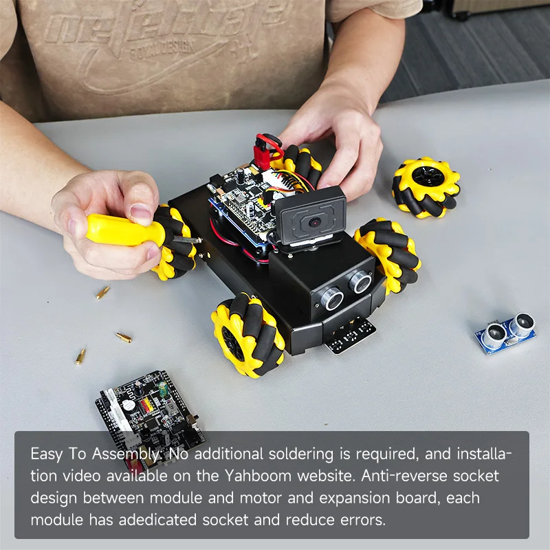 Yahboom 4WD Roboduino V2 AI Robot Car Kit Mecanum Wheel With ESP32 WiFi Camera for Arduino UNO STEM Educational Set DIY Project Yahboom 4WD Roboduino V2 AI Robot Car Kit Mecanum Wheel With ESP32 WiFi Camera for Arduino UNO STEM Educational Set DIY Project