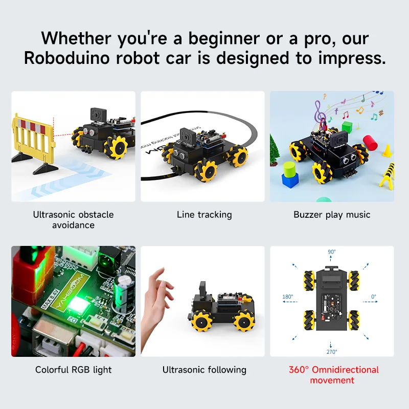 Yahboom 4WD Roboduino V2 AI Robot Car Kit Mecanum Wheel With ESP32 WiFi Camera for Arduino UNO STEM Educational Set DIY Project Yahboom 4WD Roboduino V2 AI Robot Car Kit Mecanum Wheel With ESP32 WiFi Camera for Arduino UNO STEM Educational Set DIY Project
