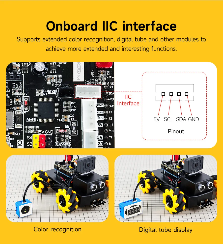 Yahboom 4WD Roboduino V2 AI Robot Car Kit Mecanum Wheel With ESP32 WiFi Camera for Arduino UNO STEM Educational Set DIY Project