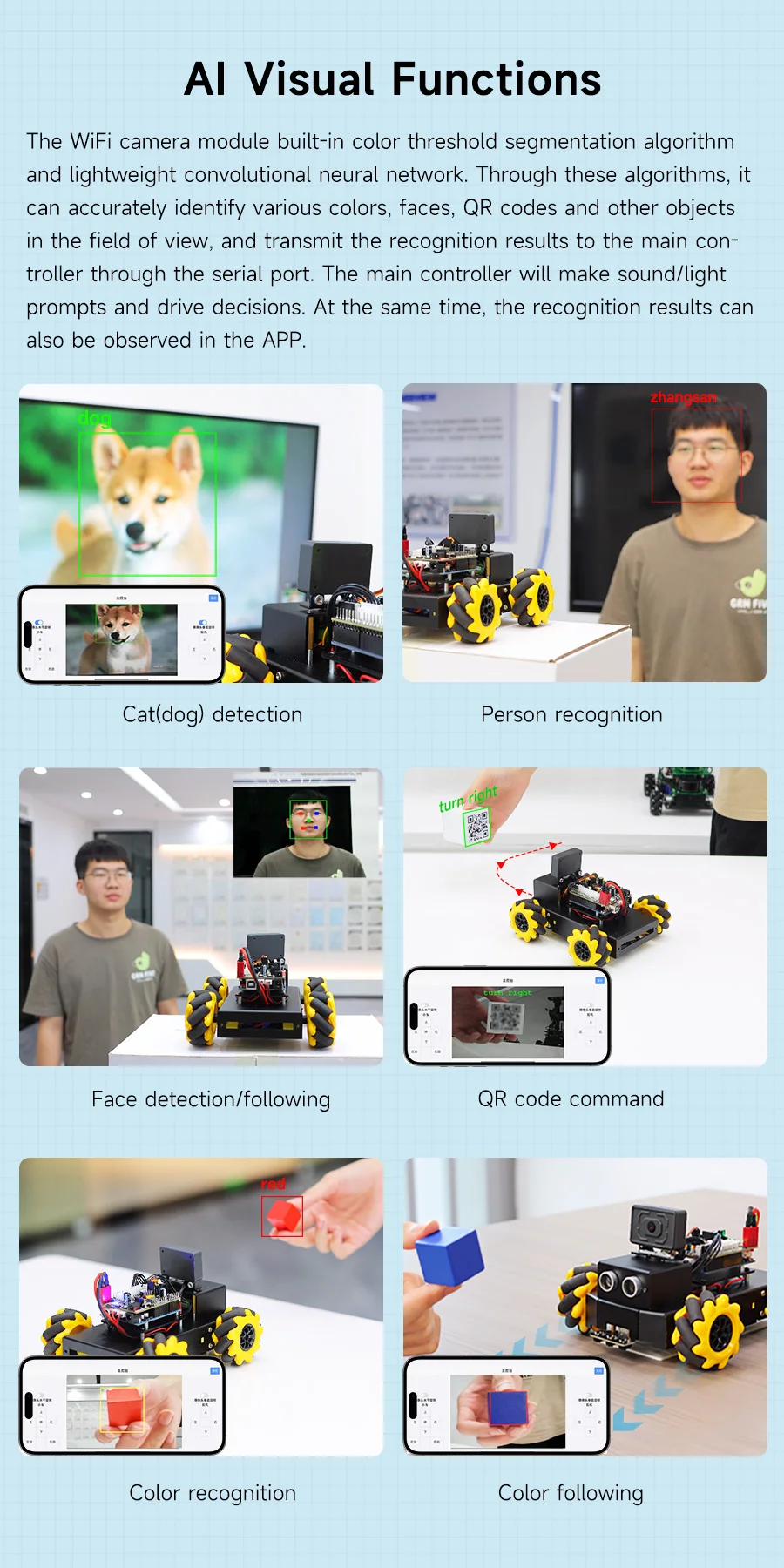 Yahboom 4WD Roboduino V2 AI Robot Car Kit Mecanum Wheel With ESP32 WiFi Camera for Arduino UNO STEM Educational Set DIY Project