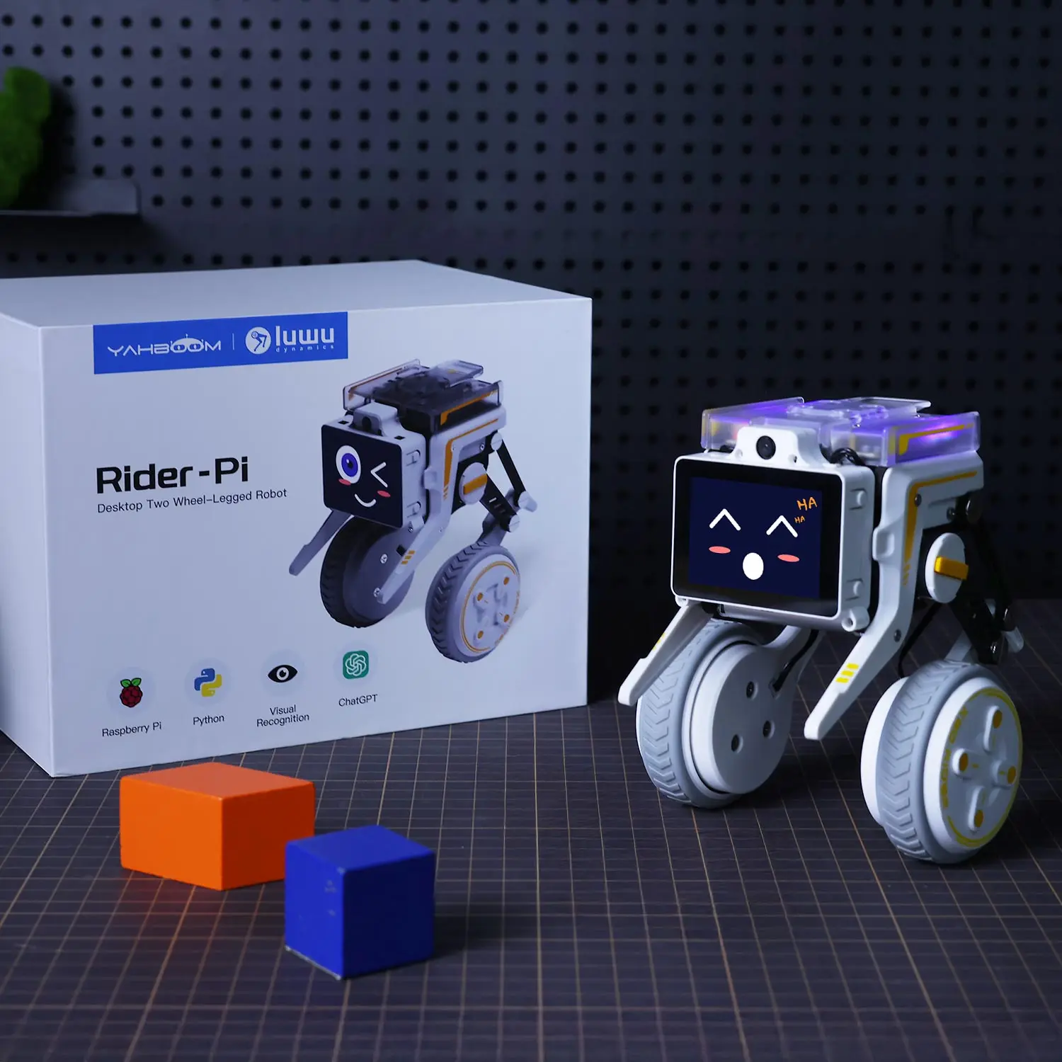 Yahboom Rider-Pi AI Robot Car Electronic Kit with IPS Display Based on Raspberry Pi CM5 Module Support ChatGPT Voice Interaction Yahboom Rider-Pi AI Robot Car Electronic Kit with IPS Display Based on Raspberry Pi CM5 Module Support ChatGPT Voice Interaction