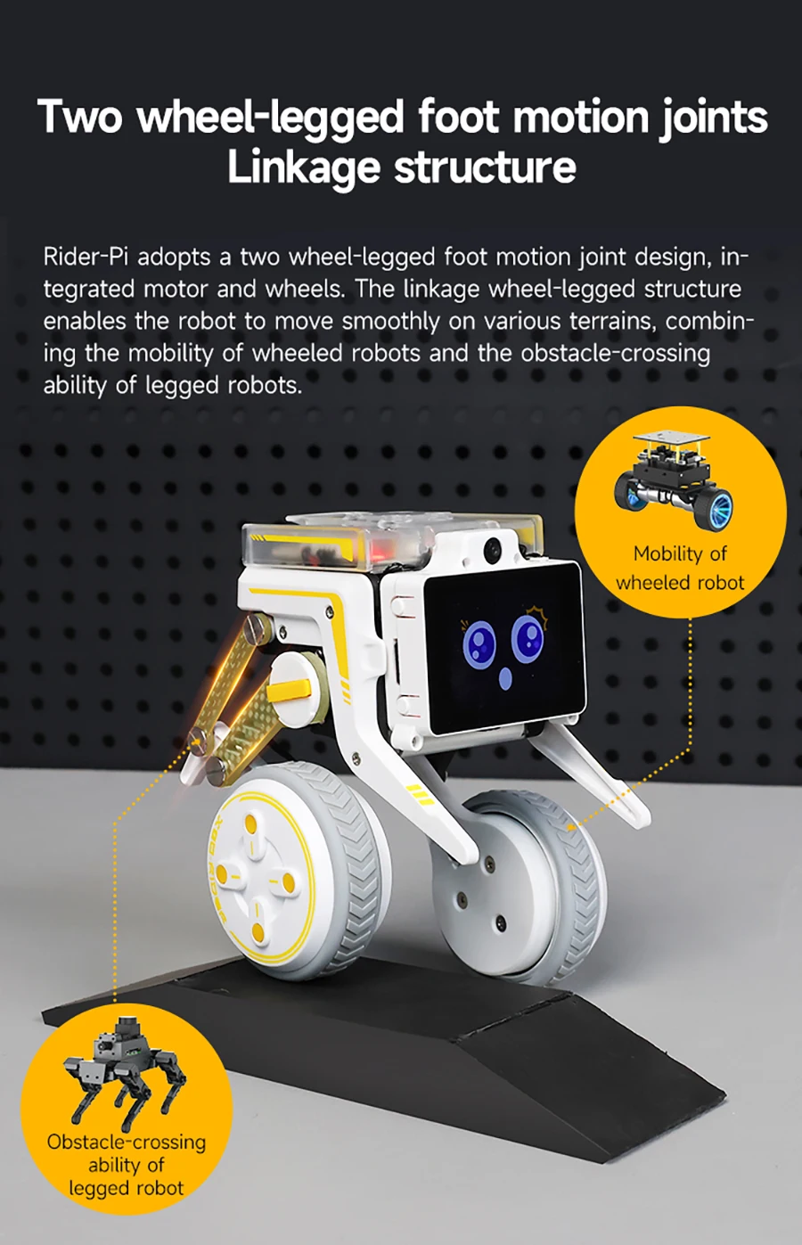 Yahboom Rider-Pi AI Robot Car Electronic Kit with IPS Display Based on Raspberry Pi CM5 Module Support ChatGPT Voice Interaction Yahboom Rider-Pi AI Robot Car Electronic Kit with IPS Display Based on Raspberry Pi CM5 Module Support ChatGPT Voice Interaction