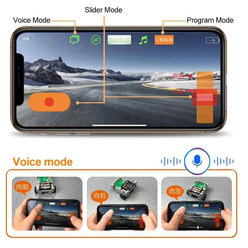 APP Intelligent Programming Automotive Remote Control Robot