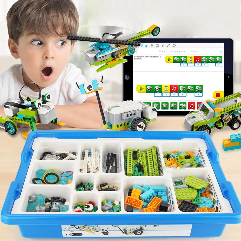 NEW WeDo 2.0 Core Set Technical Building Blocks Kit for School Education DIY We-Do 45300 Scratch 3.0 Kids Toy Christmas Gift
