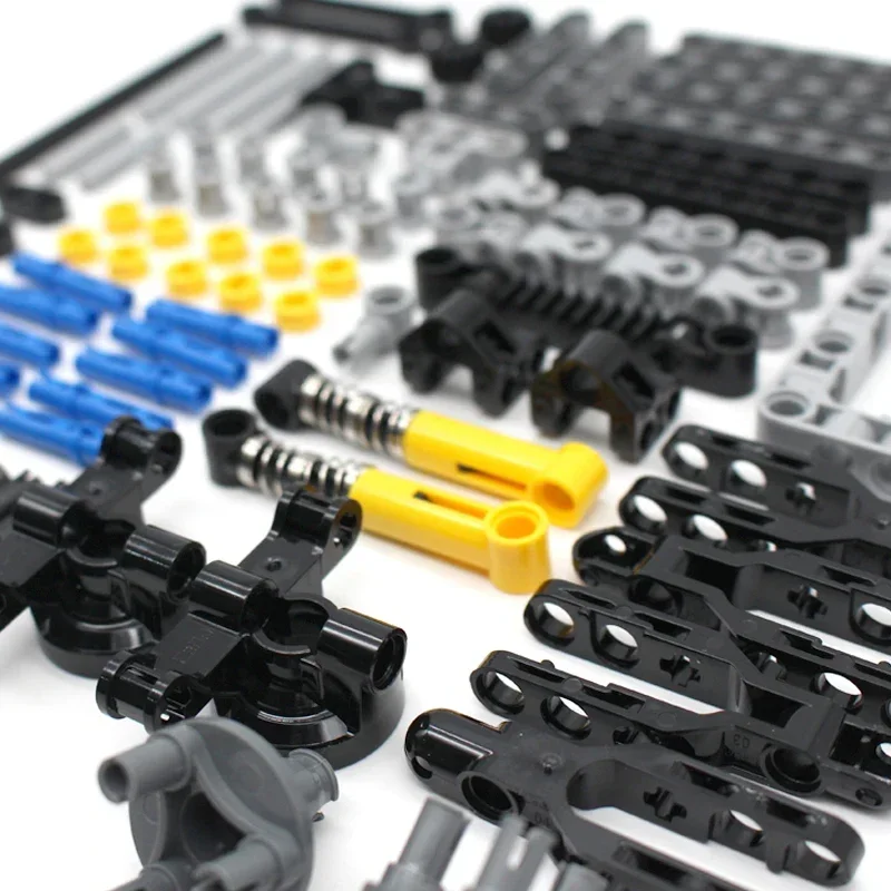 Suspension Perforated Technology Building Blocks Parts Gear Beam Pin Arm Hole Modified MOC Assembly Toys Bricks DIY Accessories