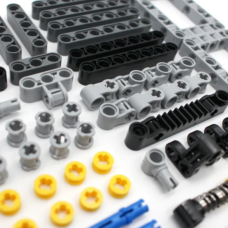 Suspension Perforated Technology Building Blocks Parts Gear Beam Pin Arm Hole Modified MOC Assembly Toys Bricks DIY Accessories