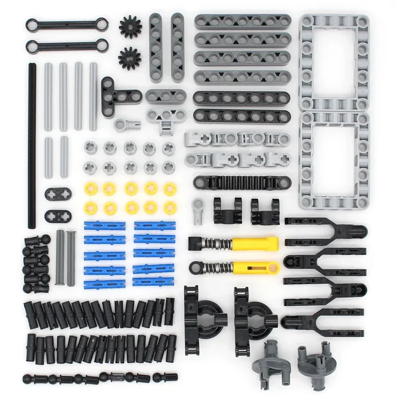 Suspension Perforated Technology Building Blocks Parts Gear Beam Pin Arm Hole Modified MOC Assembly Toys Bricks DIY Accessories
