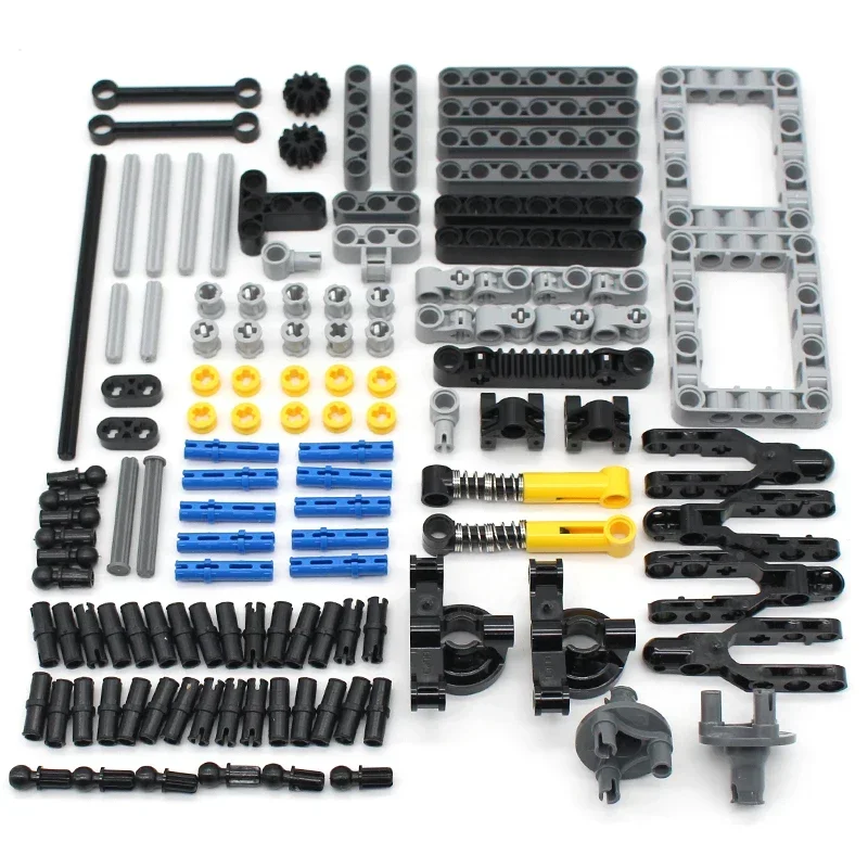 Suspension Perforated Technology Building Blocks Parts Gear Beam Pin Arm Hole Modified MOC Assembly Toys Bricks DIY Accessories