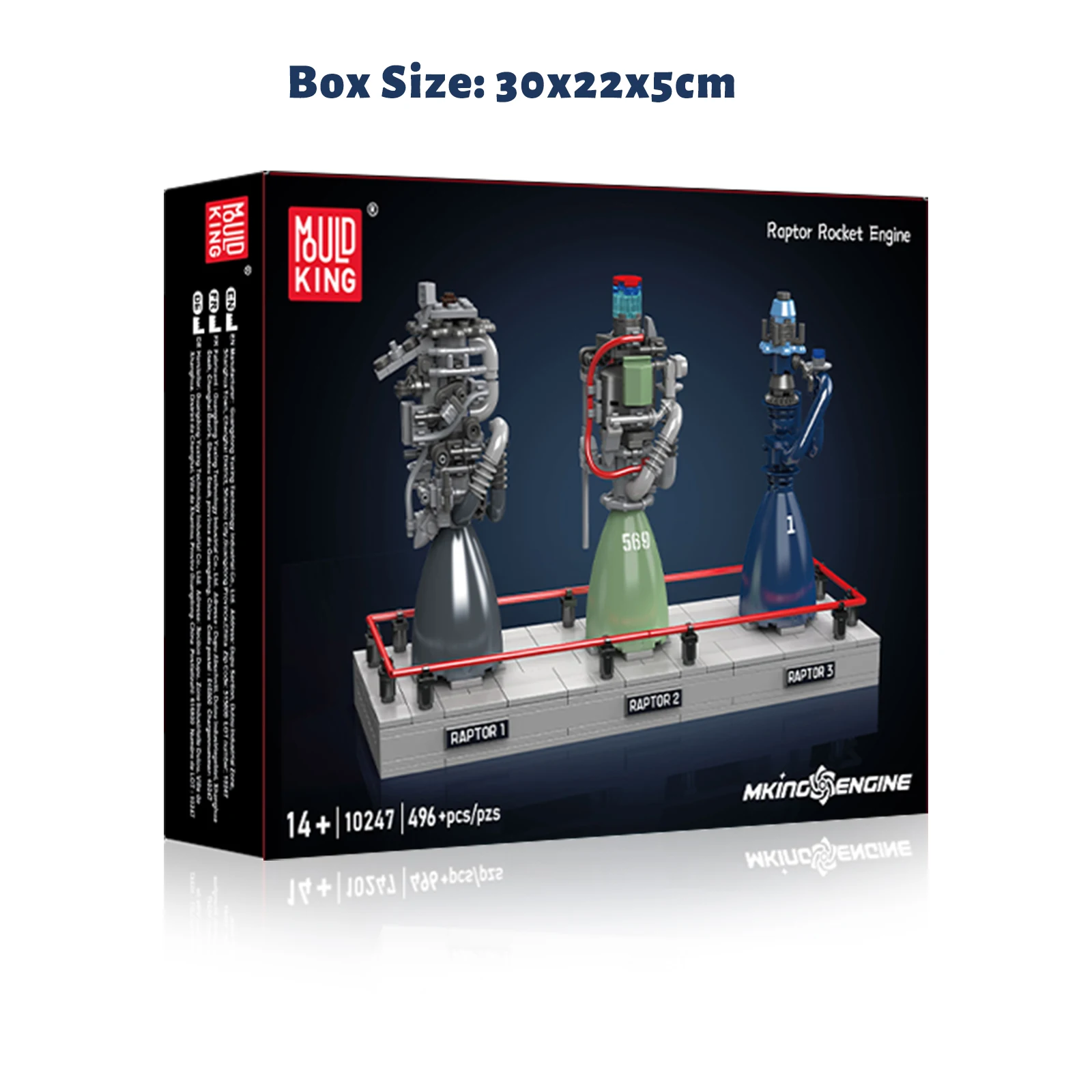 Mould King 10247 Raptor Rocket Engine Building Blocks Mechanical Science and Education Model Kids STEM Toy Adults Creative Gift Mould King 10247 Raptor Rocket Engine Building Blocks Mechanical Science and Education Model Kids STEM Toy Adults Creative Gift