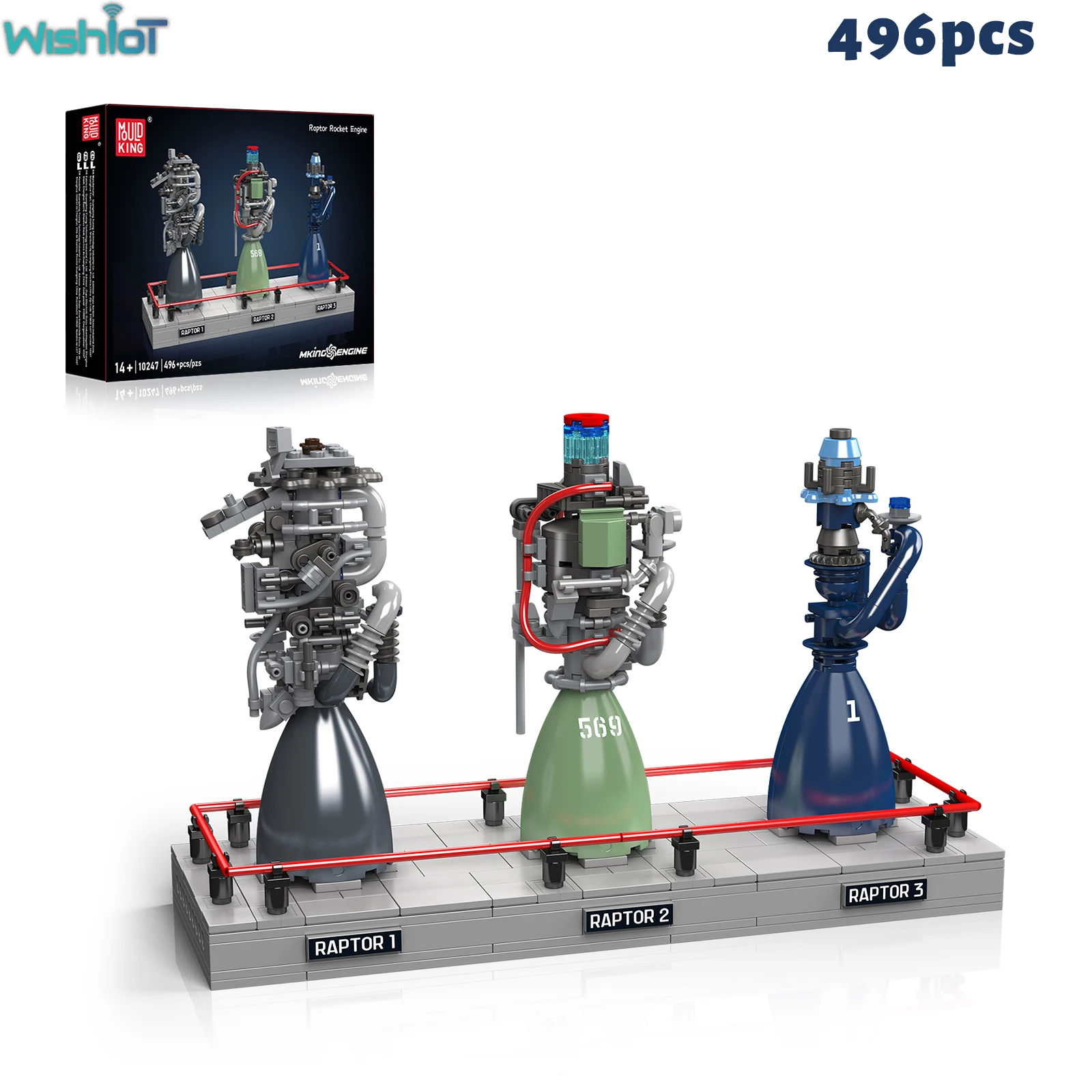 Mould King 10247 Raptor Rocket Engine Building Blocks Mechanical Science and Education Model Kids STEM Toy Adults Creative Gift Mould King 10247 Raptor Rocket Engine Building Blocks Mechanical Science and Education Model Kids STEM Toy Adults Creative Gift