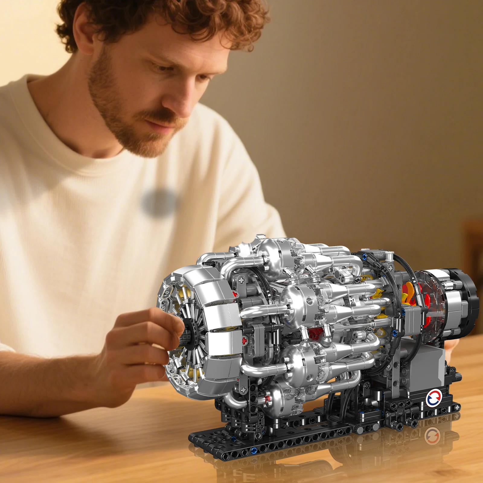 Mould King 10216 Turbojet Engine Building Blocks Simulation Model STEM DIY Bricks Toys Teens Aviation Enthusiasts Christmas Gift Mould King 10216 Turbojet Engine Building Blocks Simulation Model STEM DIY Bricks Toys Teens Aviation Enthusiasts Christmas Gift