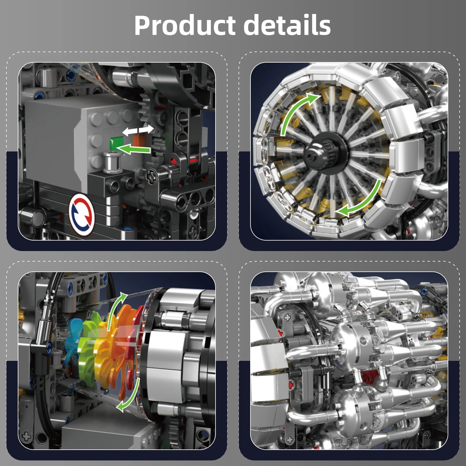 Mould King 10216 Turbojet Engine Building Blocks Simulation Model STEM DIY Bricks Toys Teens Aviation Enthusiasts Christmas Gift Mould King 10216 Turbojet Engine Building Blocks Simulation Model STEM DIY Bricks Toys Teens Aviation Enthusiasts Christmas Gift