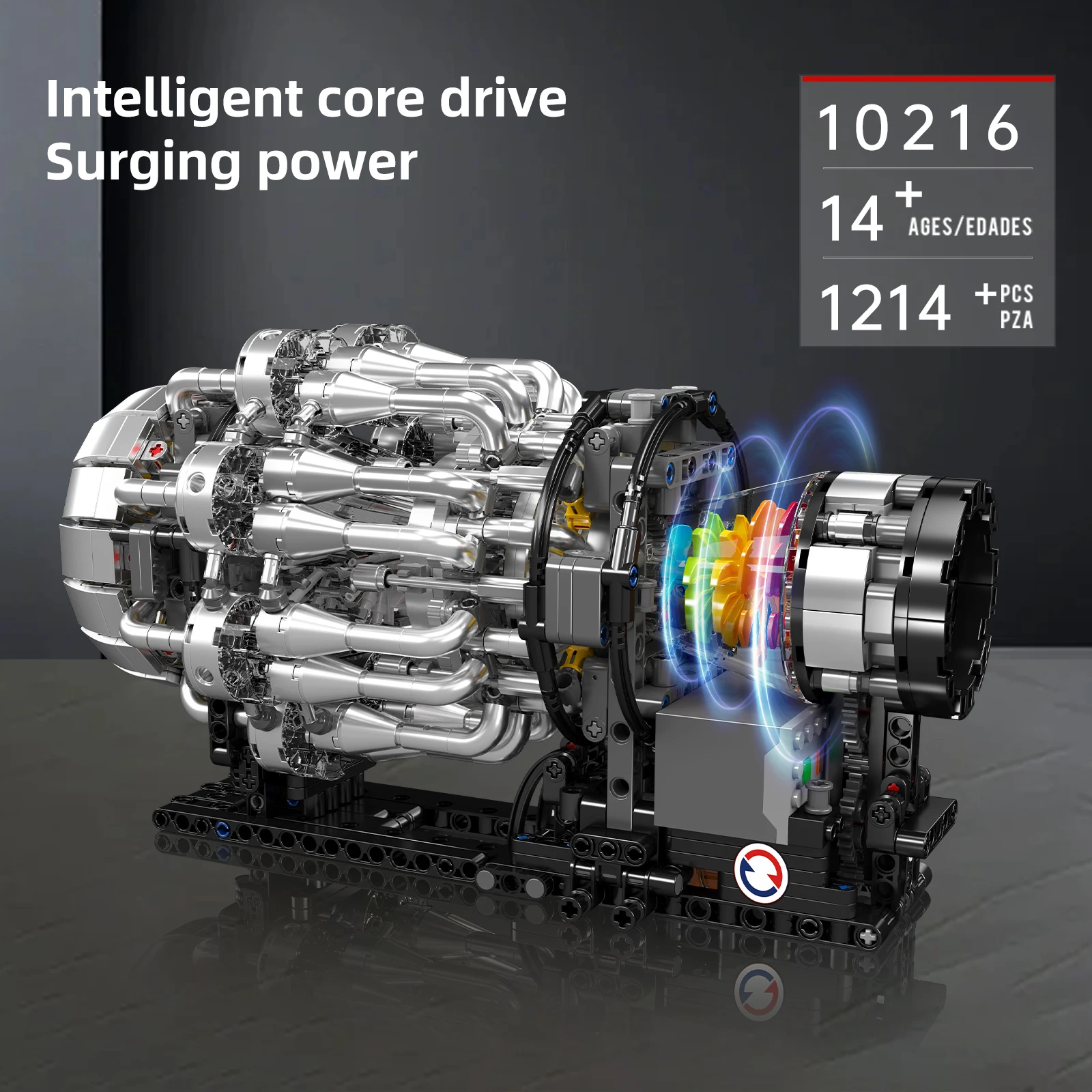 Mould King 10216 Turbojet Engine Building Blocks Simulation Model STEM DIY Bricks Toys Teens Aviation Enthusiasts Christmas Gift Mould King 10216 Turbojet Engine Building Blocks Simulation Model STEM DIY Bricks Toys Teens Aviation Enthusiasts Christmas Gift