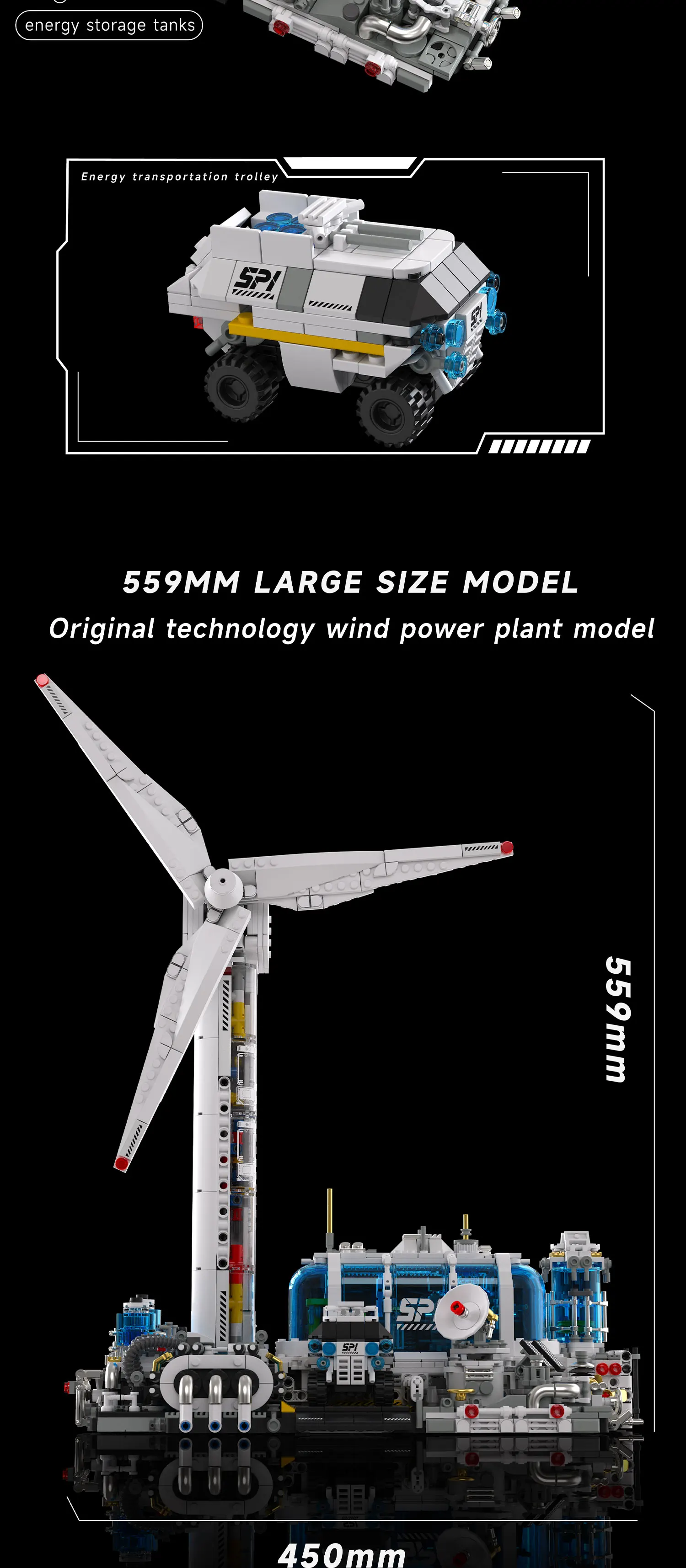 2291PCS WTGS Wind Farm Buidling Blocks Space Exploration Lighting Wind Power Plant Model Motor Driven Puzzle Toy Christmas Gift 2291PCS WTGS Wind Farm Buidling Blocks Space Exploration Lighting Wind Power Plant Model Motor Driven Puzzle Toy Christmas Gift