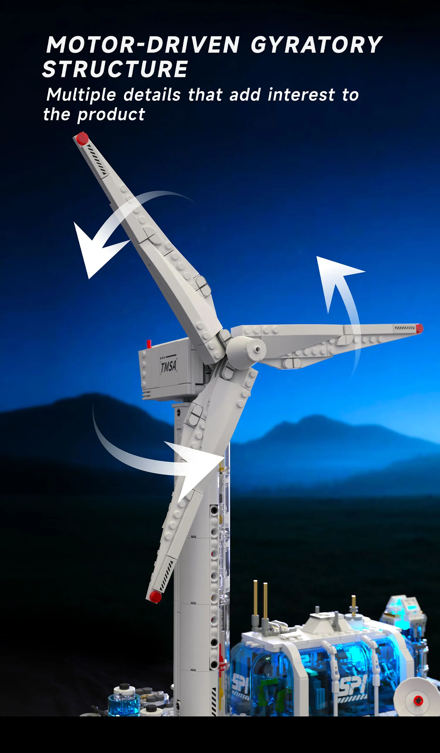 2291PCS WTGS Wind Farm Buidling Blocks Space Exploration Lighting Wind Power Plant Model Motor Driven Puzzle Toy Christmas Gift 2291PCS WTGS Wind Farm Buidling Blocks Space Exploration Lighting Wind Power Plant Model Motor Driven Puzzle Toy Christmas Gift