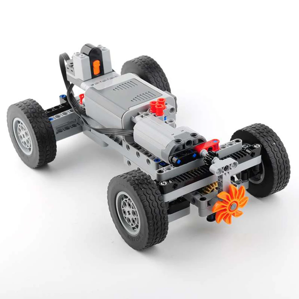 MOC 4WD Remote Control Car Chassis Kit With 62.4*20mm Wheel Four-Wheel Drive Technical Car M Motor Servo Motor AA Battery Box