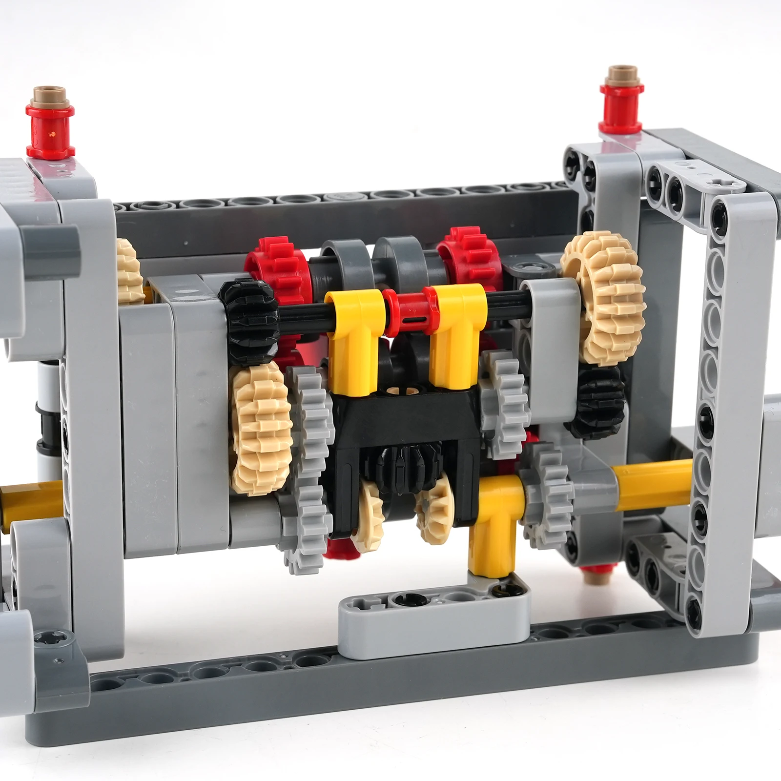 MOC 5 Speed with Reverse Gearbox Building Blocks Transmission Model Technology Modified Parts Kids Education Toy Creative Gift MOC 5 Speed with Reverse Gearbox Building Blocks Transmission Model Technology Modified Parts Kids Education Toy Creative Gift