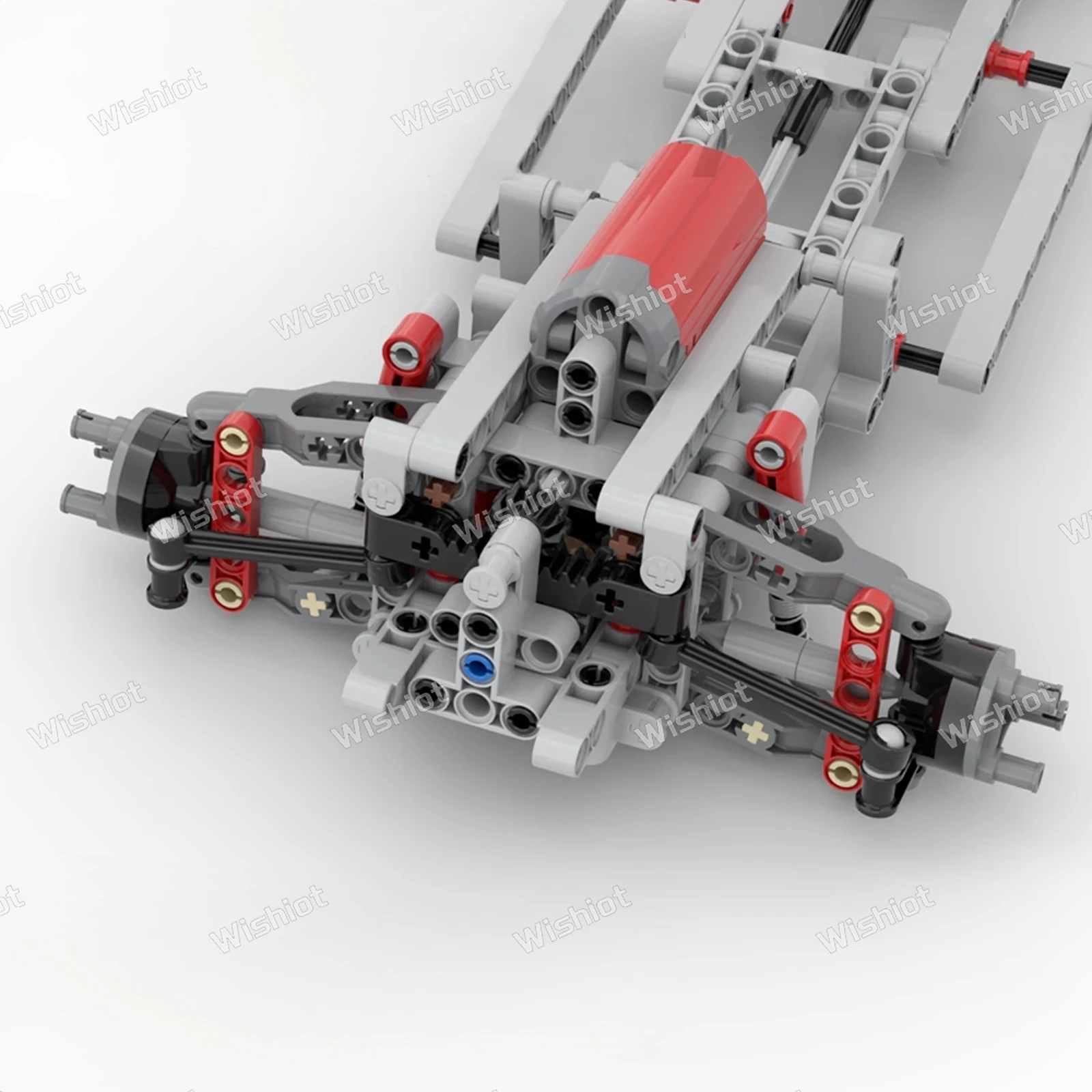 MOC 4WD Four-wheel Drive Chassis Independent Suspension Differential Steering Axle Buggy Motor Building Blocks Tech Car Parts