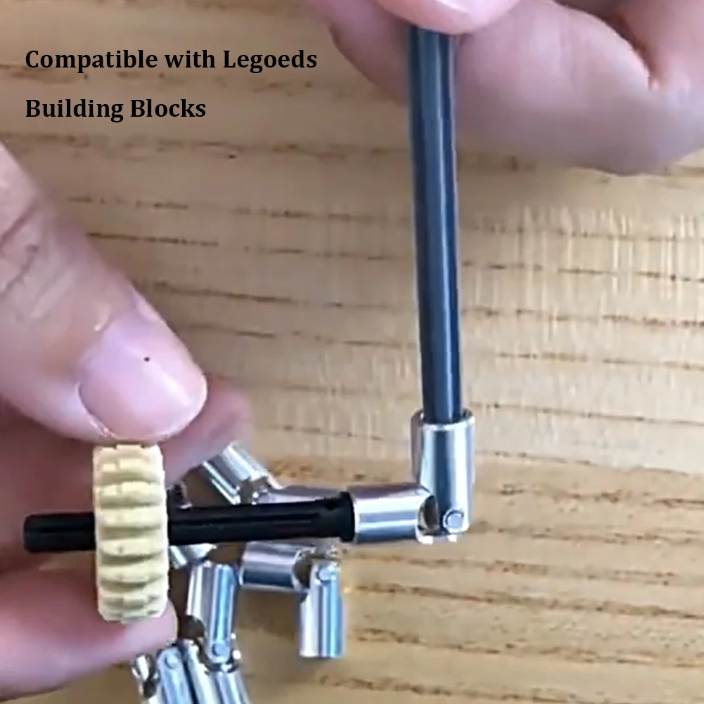 10PCS Plastic/Metal Universal Joint 3L Compatible With Legoeds Bricks MOC Power Functions 61903 Shaft Coupling 62520 9244 DIY 10PCS Plastic/Metal Universal Joint 3L Compatible With Legoeds Bricks MOC Power Functions 61903 Shaft Coupling 62520 9244 DIY