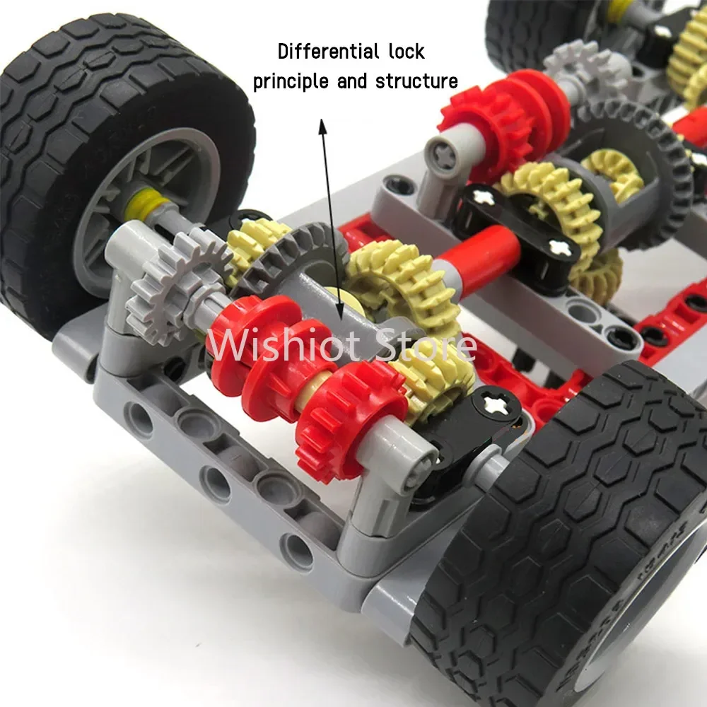 154PCS MOC Car Chassis Differentials Locks Blue-toothPower Motor APP Control Rechargeable for Building Blocks Car Modification 154PCS MOC Car Chassis Differentials Locks Blue-toothPower Motor APP Control Rechargeable for Building Blocks Car Modification