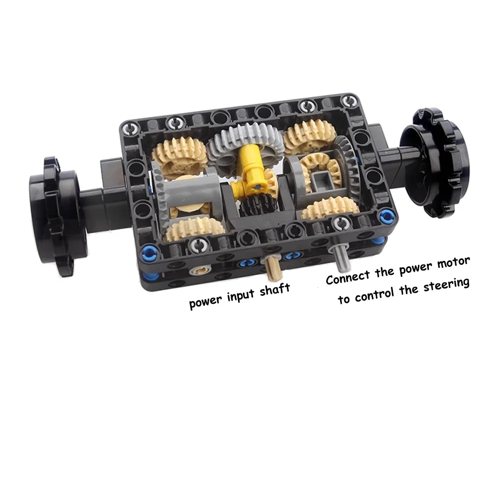 MOC-19788 Tank Steering Structure Gear Differential Hole Arm Beam Assembly Power Motor Control Small Particle Building Blocks MOC-19788 Tank Steering Structure Gear Differential Hole Arm Beam Assembly Power Motor Control Small Particle Building Blocks