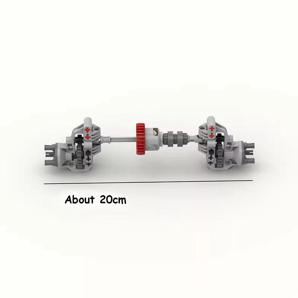 MOC 1003 Front/Rear Suspension with Locking Differentials Lock for Building Blocks 4WD 4 Wheel Drive Vehicle Chassis Car Model MOC 1003 Front/Rear Suspension with Locking Differentials Lock for Building Blocks 4WD 4 Wheel Drive Vehicle Chassis Car Model