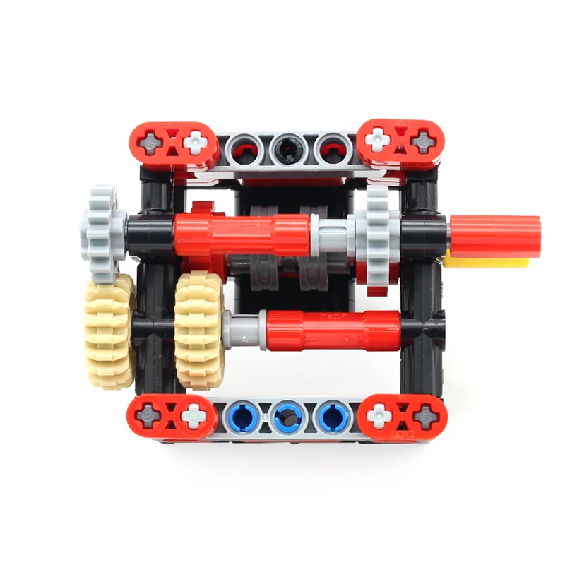MOC 2+1 Speed Manual Shift Gearbox Parts Building Blocks Technical Transmission System Set Assembled Bricks Toys Kids Ideal Gift MOC 2+1 Speed Manual Shift Gearbox Parts Building Blocks Technical Transmission System Set Assembled Bricks Toys Kids Ideal Gift