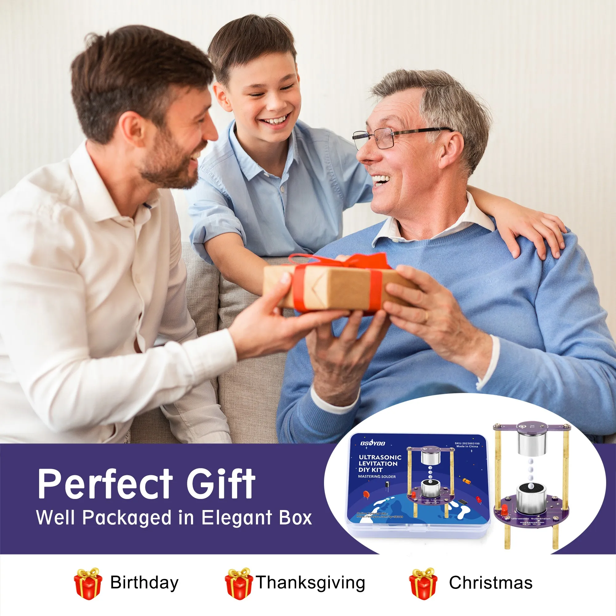 OSOYOO Soldering Practice kit To DIY Ultrasonic Levitation Project With USB Cable for Learning Solder Beginner Adults OSOYOO Soldering Practice kit To DIY Ultrasonic Levitation Project With USB Cable for Learning Solder Beginner Adults