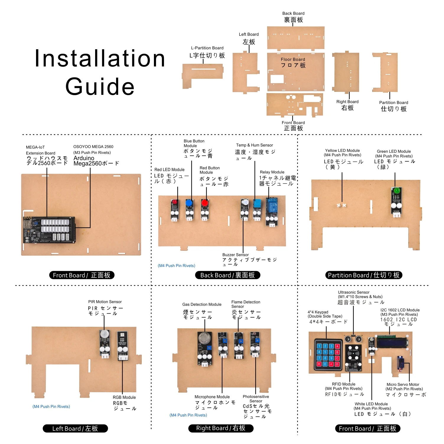 OSOYOO IoT Smart Home Learner Kit OSOYOO IoT Smart Home Learner Kit