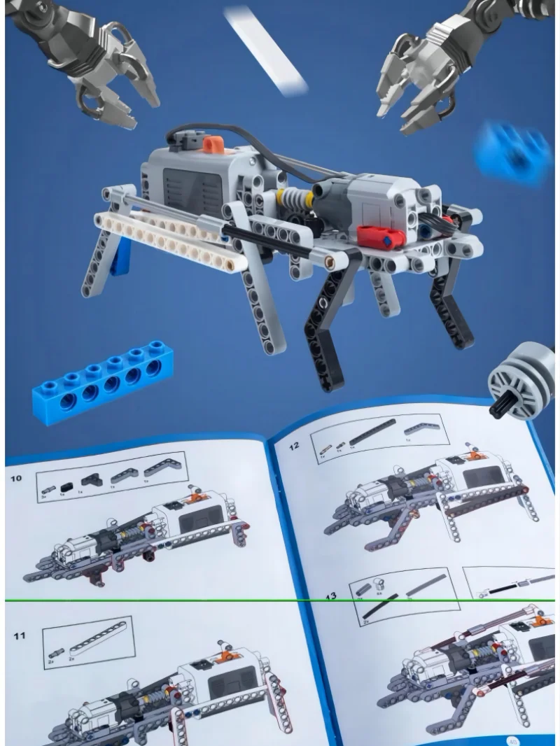 9686 Technical Building Blocks Parts Kit Physical Mechanical Enlightenment Educational DIY Power Function Bricks Kids Toys Gift