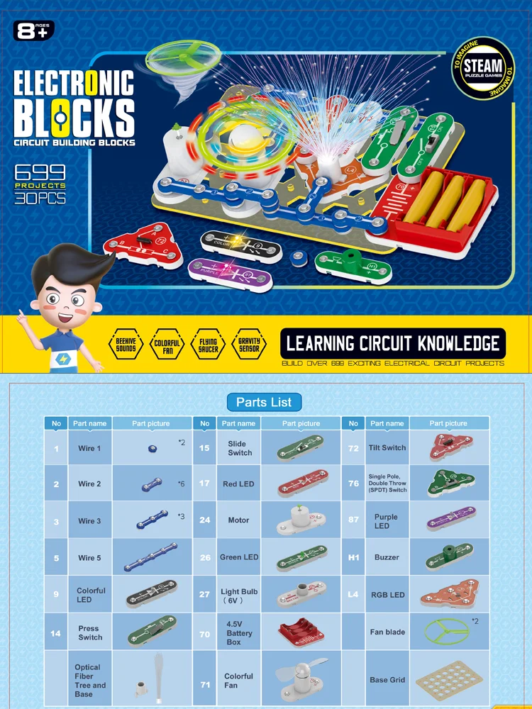 2025 Science Experiments Kits Circuits Electronic For Kids