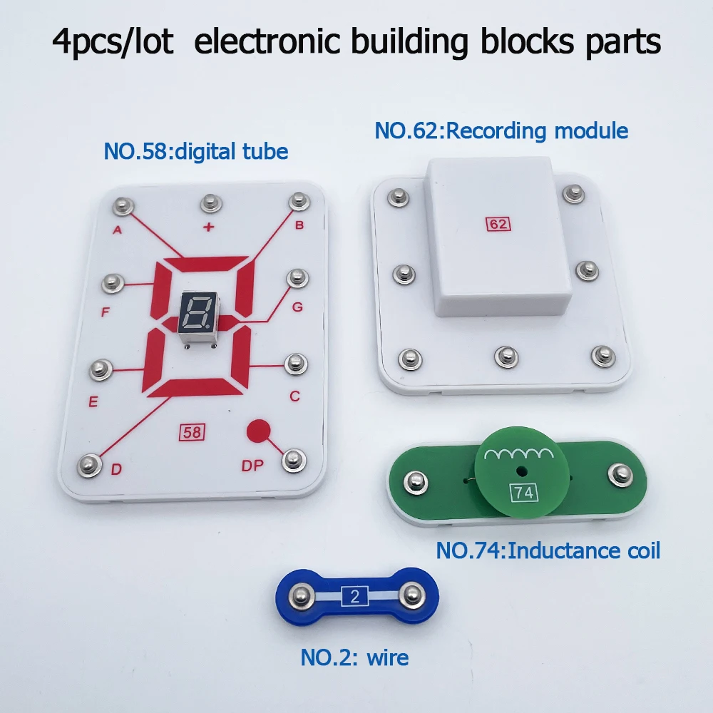 STEM 4pcs Circuits Electronics Building Block Kit