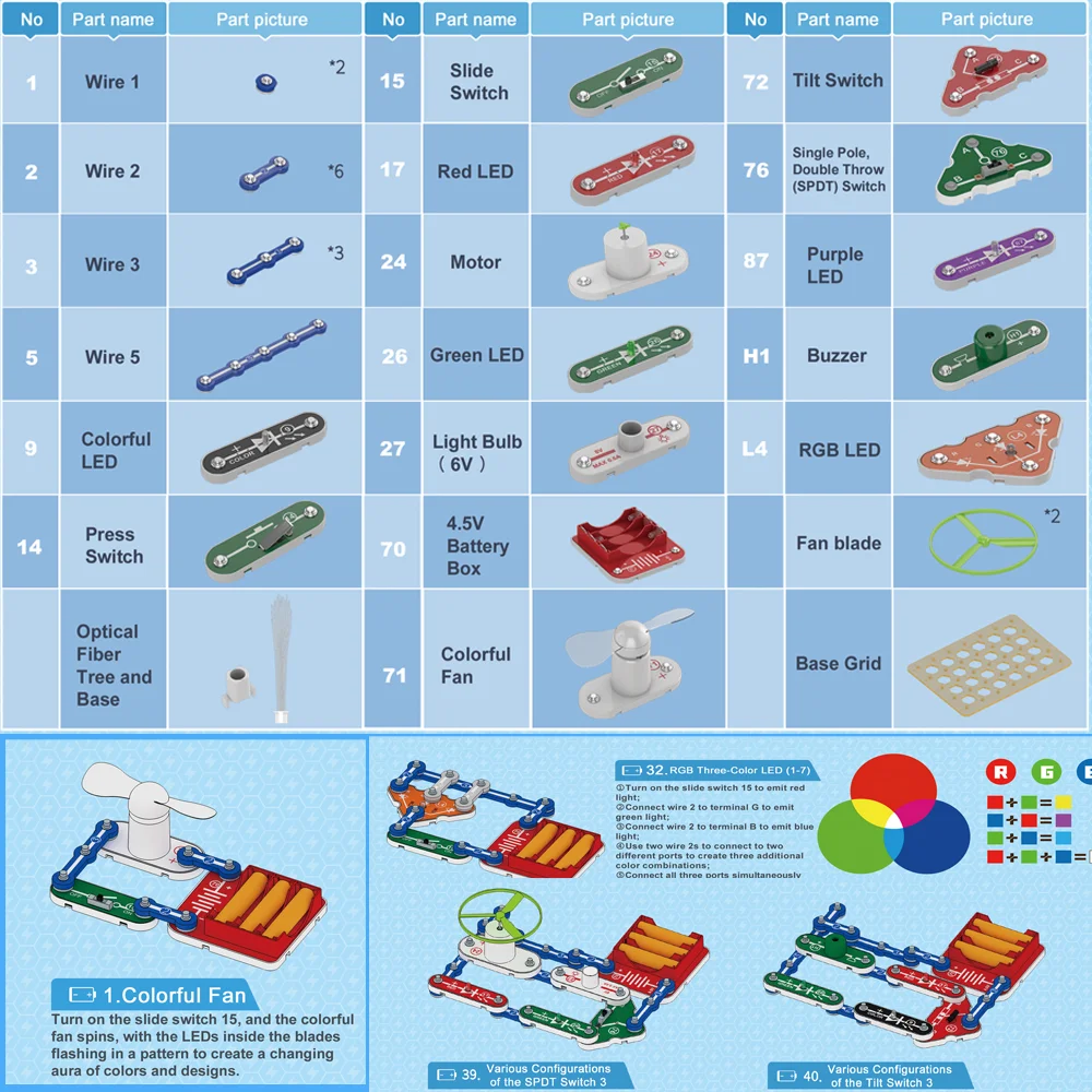 STEM Science Kit for Kid Circuits STEM Science Kit for Kid Circuits