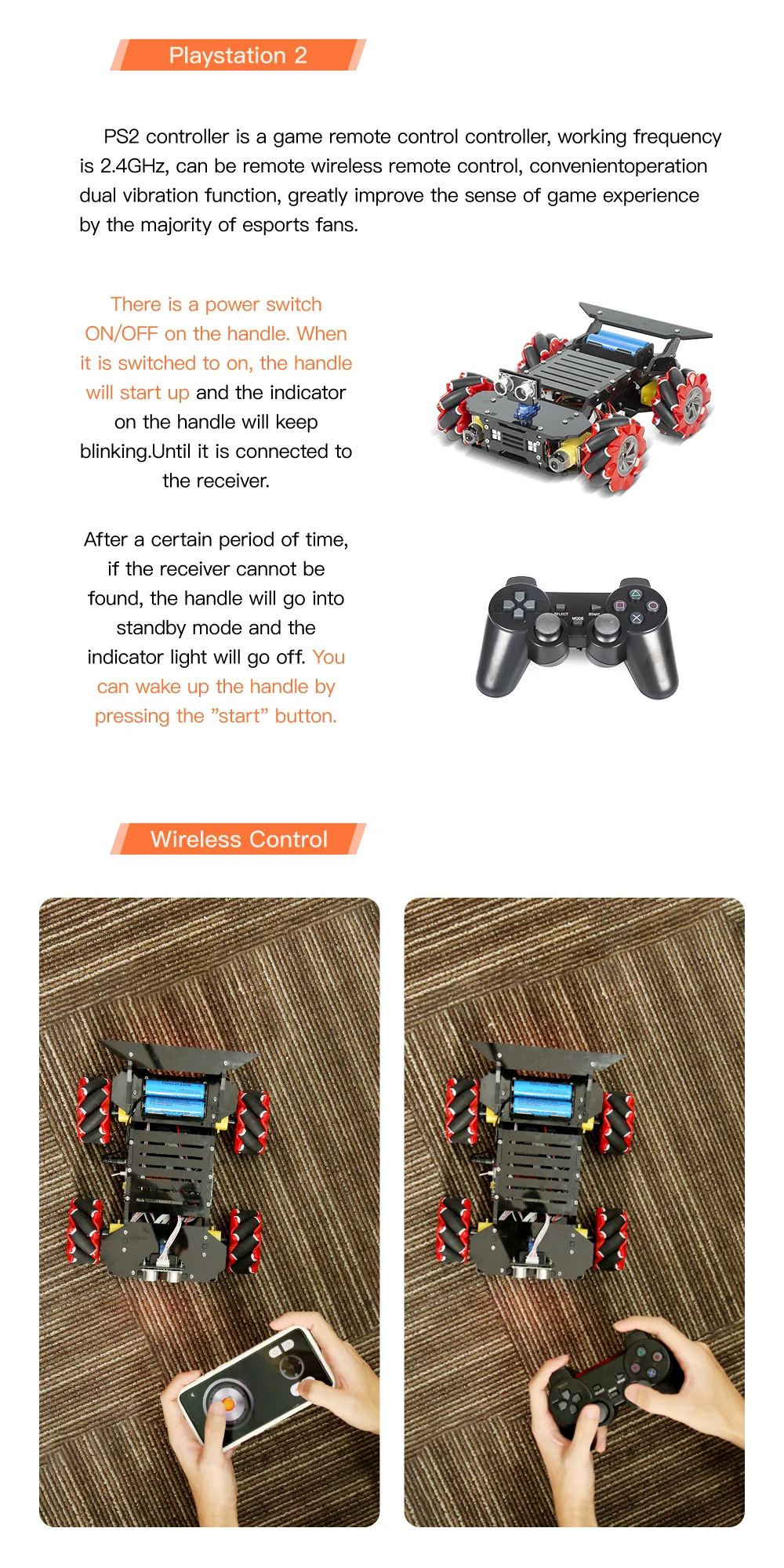 KUONGSHUN Crab Overlord McNamum Wheel Robot Car Kit Compatible With Arduino IDE KUONGSHUN Crab Overlord McNamum Wheel Robot Car Kit Compatible With Arduino IDE